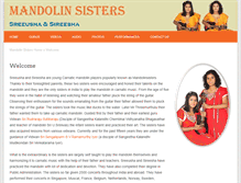 Tablet Screenshot of mandolinsisters.com